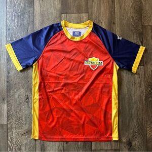 Juego Del Mundo Colombia Jersey Shirt Size M Red Yellow